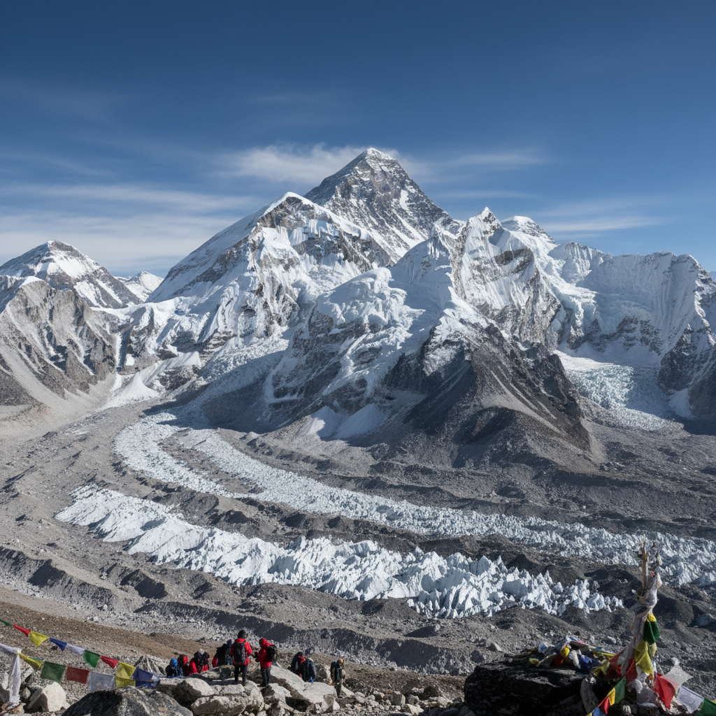 Snowlight over Namche Bazaar